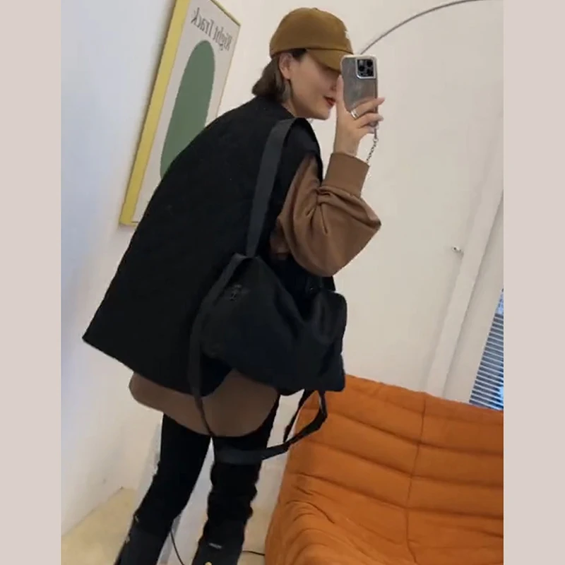 

Women's Cotton Vest Autumn Winter New Korean Sle Faionable Outerwear Diamond Pattern Quilted Vest Jaet