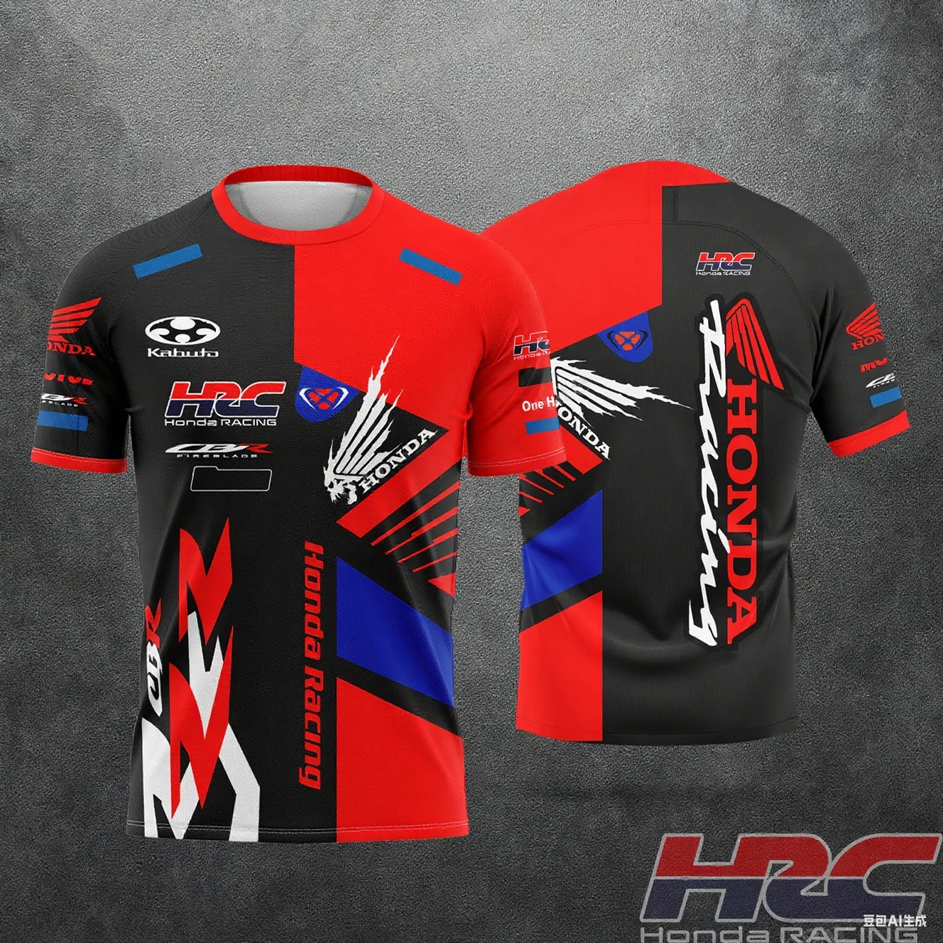 

Honda HRC-Racing Team Uniform T-shirt, Daily Motorcycle Racing Cycling T-shirt, Breathable Sweat-absorbing Top, Summer Bestselle