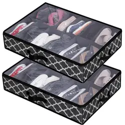 1Pc Kast Bed Schoen Opbergdozen Opvouwbare Onderbed Shoesorganizer Containers Onder Bed Opbergzakken Thuis Opslag & Organisatie