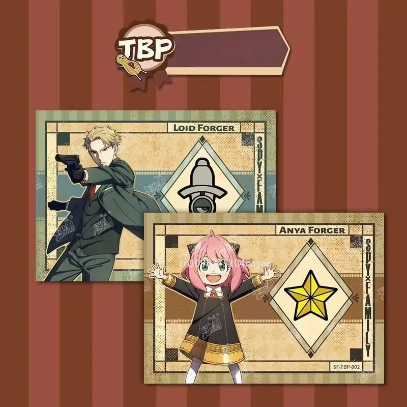 بطاقات عائلة تجسس أصلية يورانيا لويد أنيا مزور بوند فورجر ملف بطاقة سميكة كارتون أنيمي الطرفية جمع بطاقة لعبة هدية #6