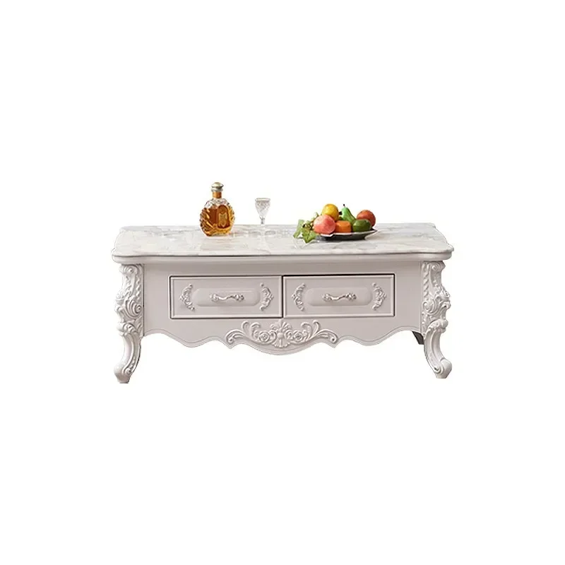 

Simple Modern TV Cabinet Living Room Coffee Table TV Cabinet Unit Solid Wood Small Apartment Set