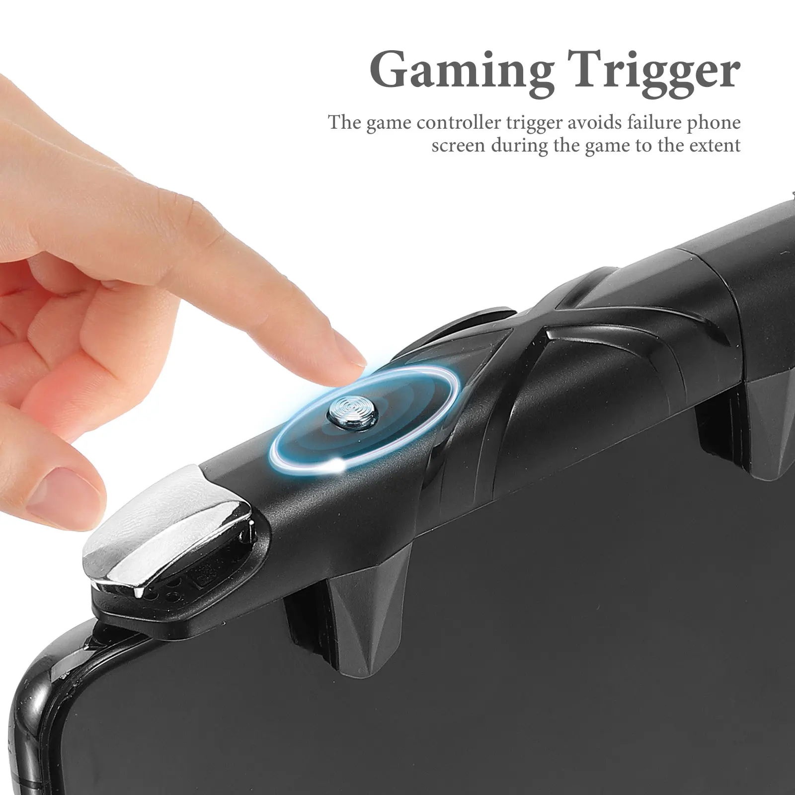 

High Sensitivity Mobile Controller Trigger Smartphone Phone Gaming Handle Effortless Installation Lightweight Portable Design