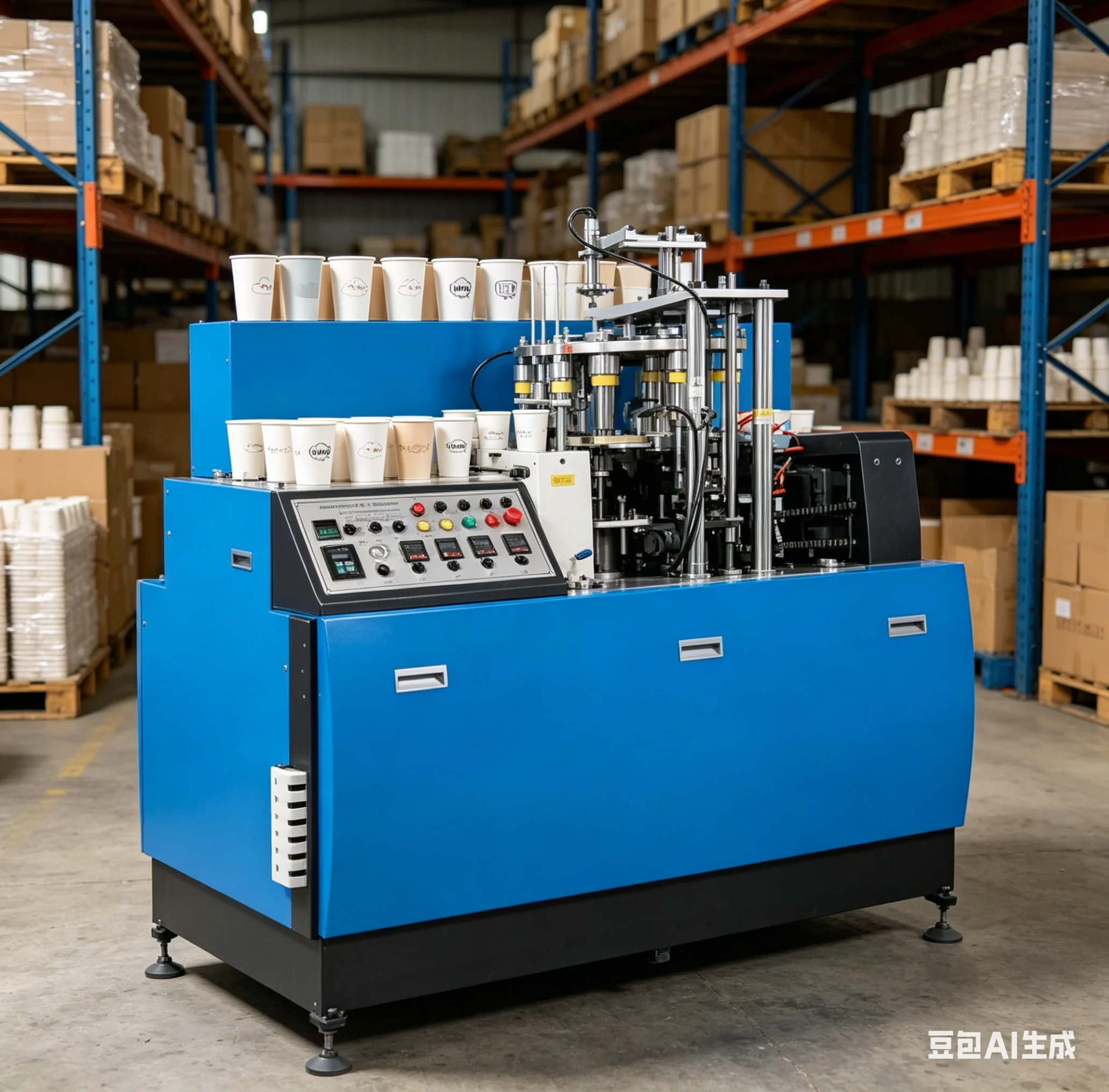 Paper Cup Making Machine 80-100pcs/min High Efficiency Paper Cup Machine Fully Automatic Cup Making Machine