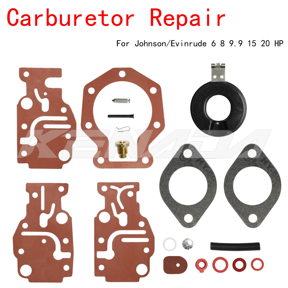 Carburetor Repair Kits For Johnson/Evinrude 6 8 9.9 15 20 HP 0431897 439073