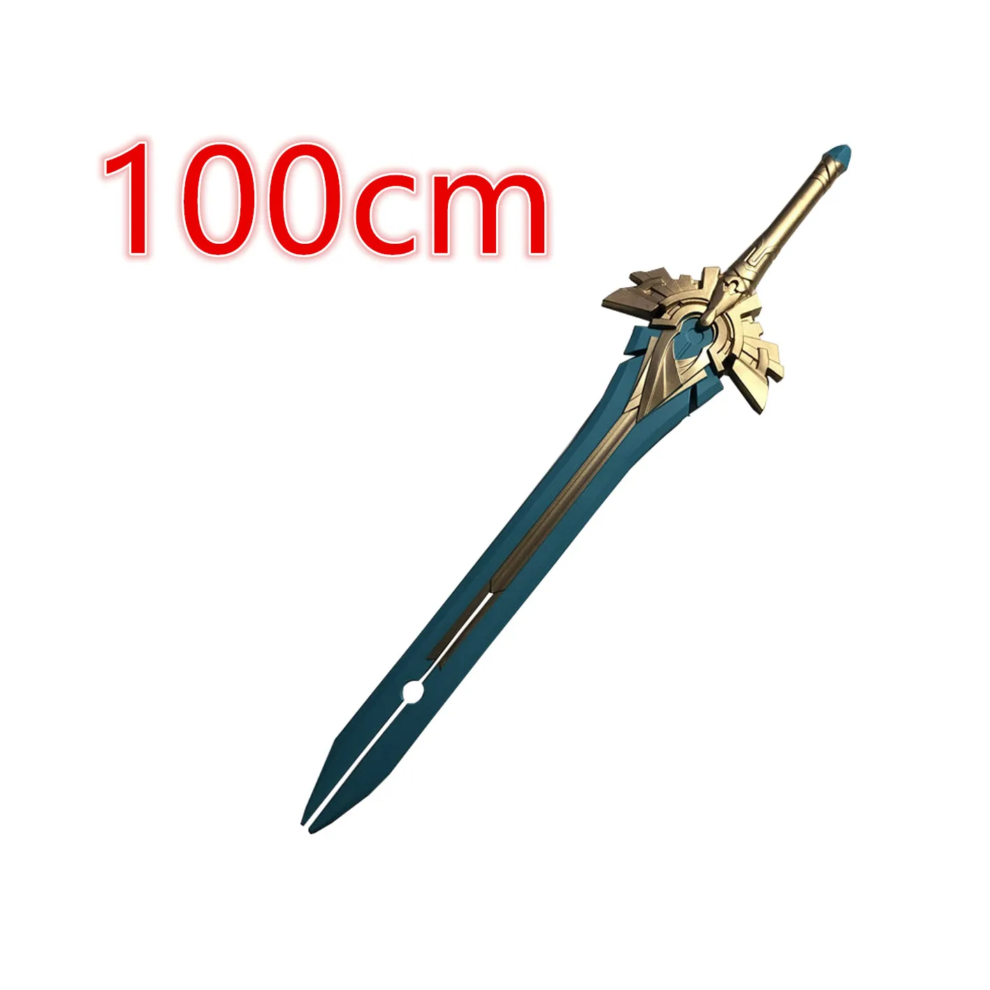 Mistsplitter Reforged Schwert 100cm Spiel Genshin Auswirkungen Schwert Kamisato Ayaka Schwert Cosplay Waffe Requisiten Sicherheit PU Rolle Geschenk