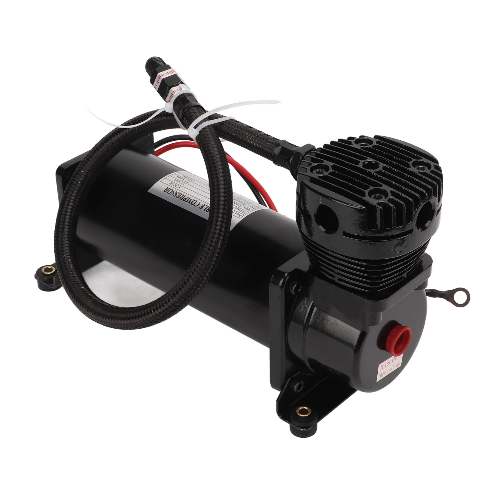 

Воздушный компрессор 200 фунтов на квадратный дюйм с медным проводом — переключатель контроля температуры, сверхмощный универсальный для автомобиля, яхты 12 В, корабля