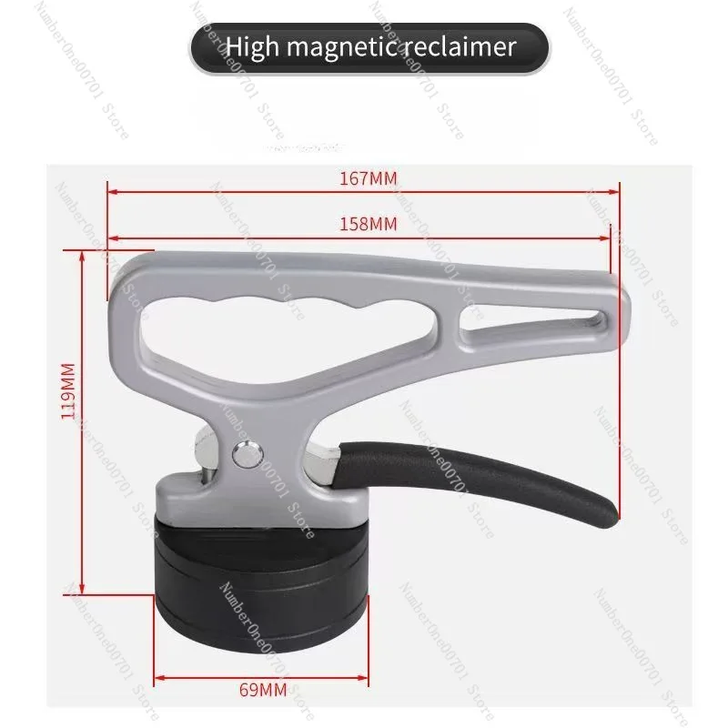 Powerful Magnetic Material Lifter, Laser Cutting Pickup Tool, Handheld Permanent Magnetic Lifting Tool