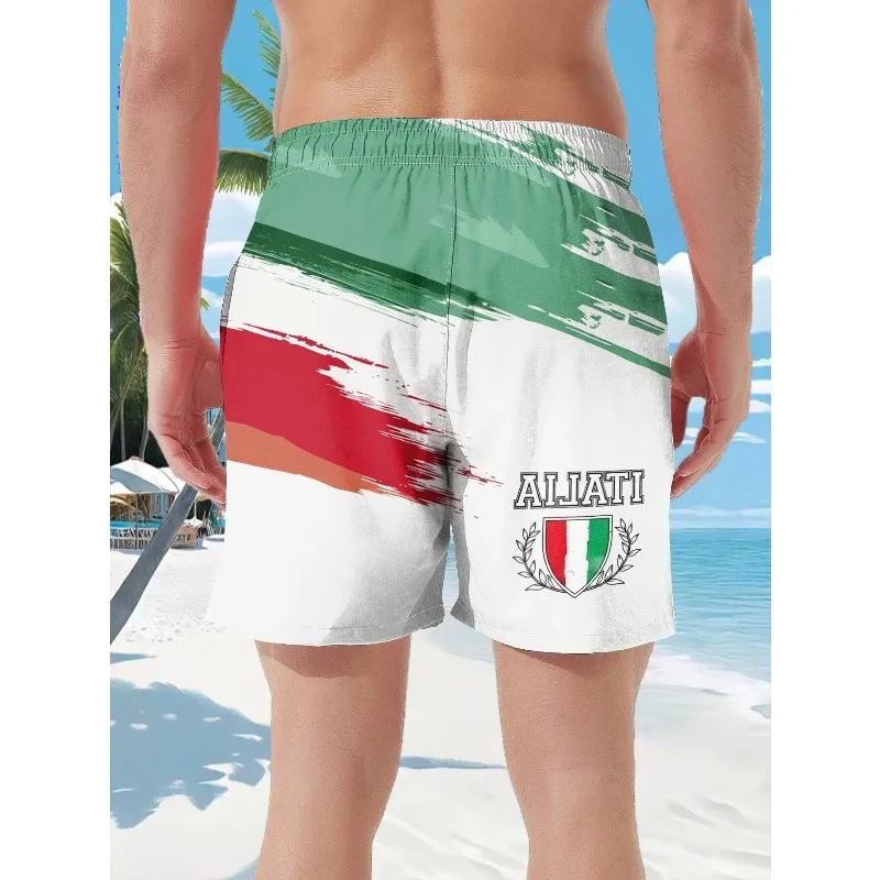 2026 Italian Summer Printed Fashion Casual Personalized Shorts Adult and Children's Quick Drying Sports Shorts