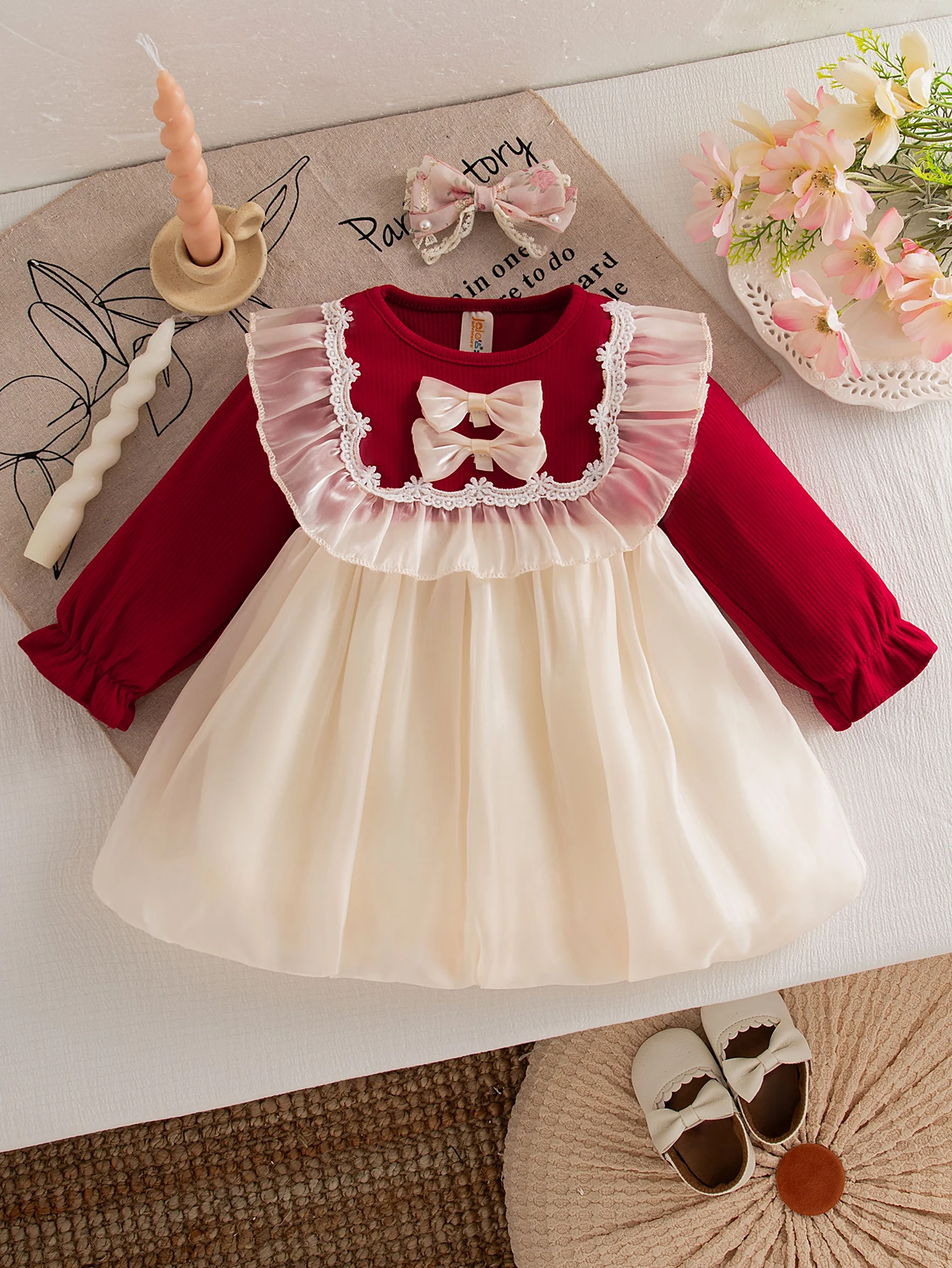 Baby Girl Clothes Spring And Autumn Bow Solid Color Doll Collar Long-Sleeved Baby Girl Dress Cute Casual Girls Dress - AliExpress 1501 Baby Girl Clothes Spring And Autumn Bow Solid Color Doll Collar Long-Sleeved Baby Girl Dress Cute Casual Girls Dress - AliExpress 1501