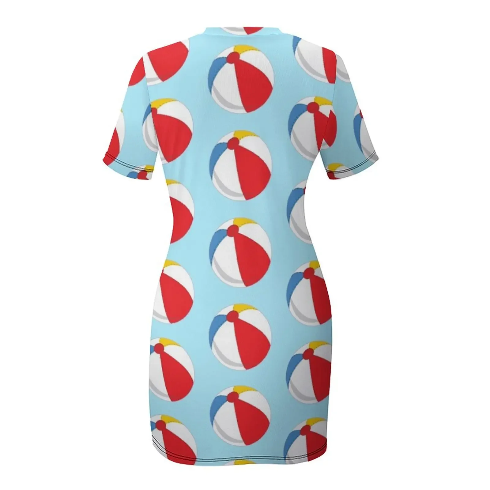 Sukienka z krótkim rękawem Beach Ball Blast, sukienki na studniówkę, suknia wieczorowa, sukienka dla dziewczynek, sukienki dla kobiet, sukienka 2025