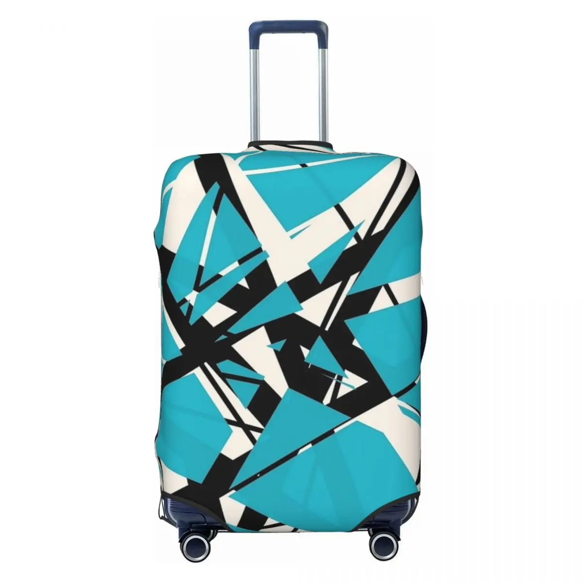 

EVH Stripes Van Halen Design Suitcase Cover Flight Cruise Trip Strectch Luggage Accesories Protection