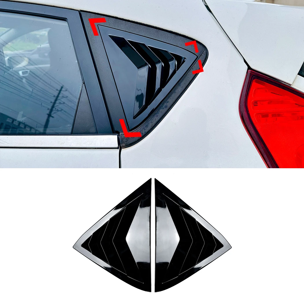 Car Rear Side Window Louver Air Vents Windshield Decoration Cover For Ford Fiesta MK7 7.5 2008-2017