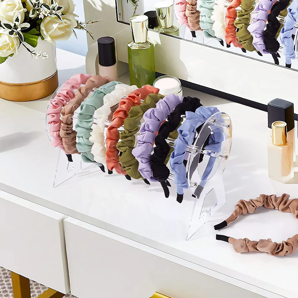 

Headband Display Holder Jewelry Organizer Rack Necklace Women Bracelets Hairbands Bangle Storage Gift Christmas