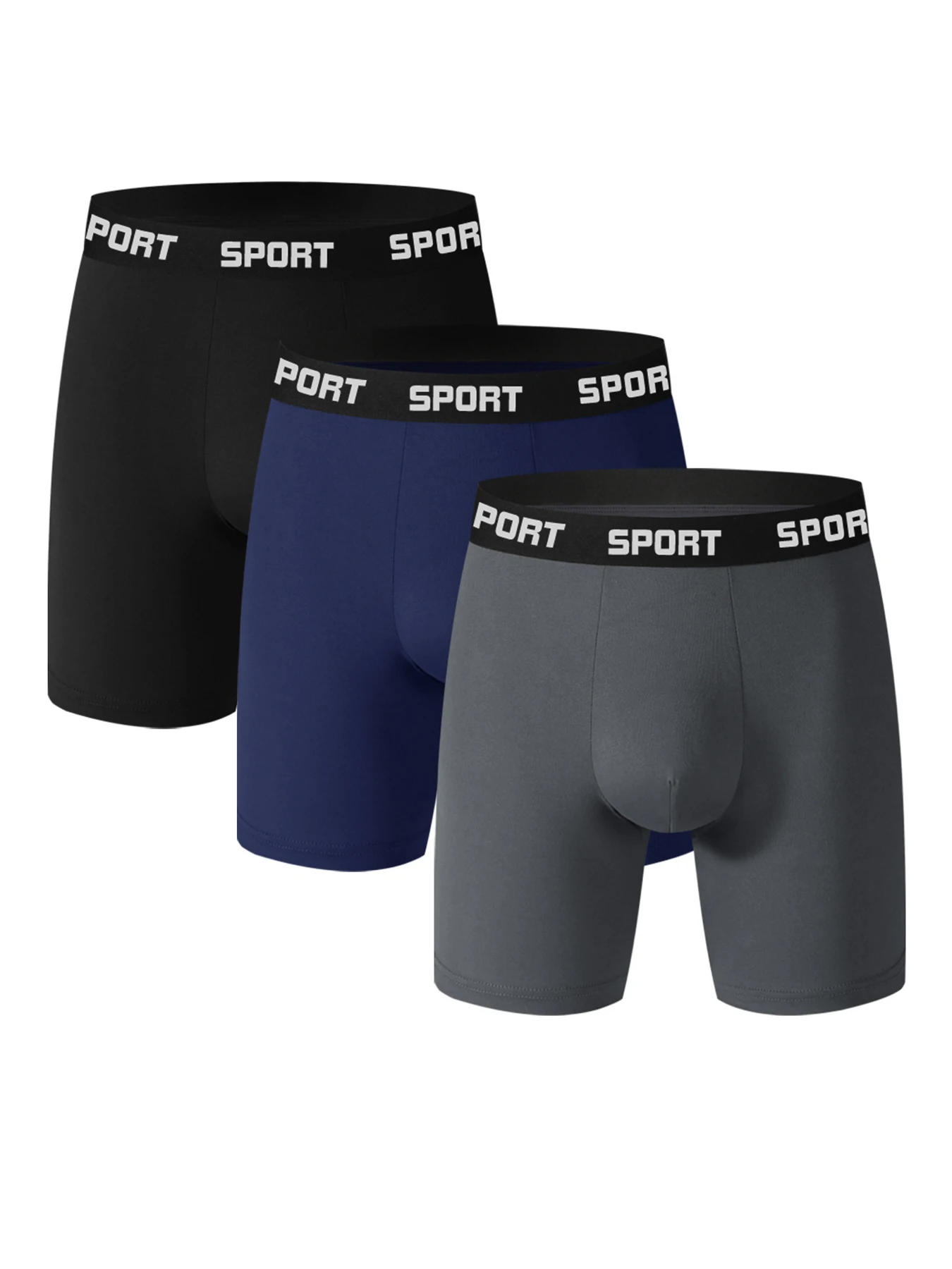 Men's 3-Pack Polyester Boxer Briefs - 