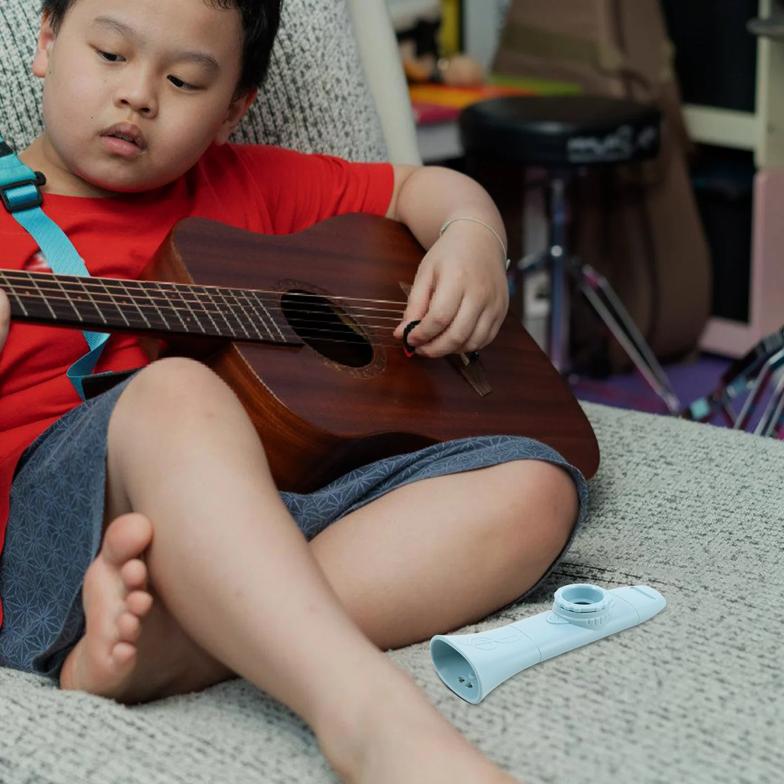 

Musical Instruments Kazoo Festival -blue Guitar Accompany Kazoos Children's Toys for Kids