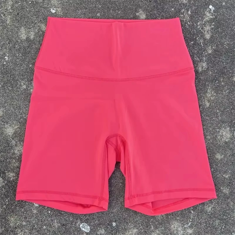 Einfarbige Damen-Sport-Yoga-Kurzleggings, Kompressionsunterstützung, Schweiß-Körbis, umfassendes Training, Joggen, Radfahren, Innentasche – Detail 13