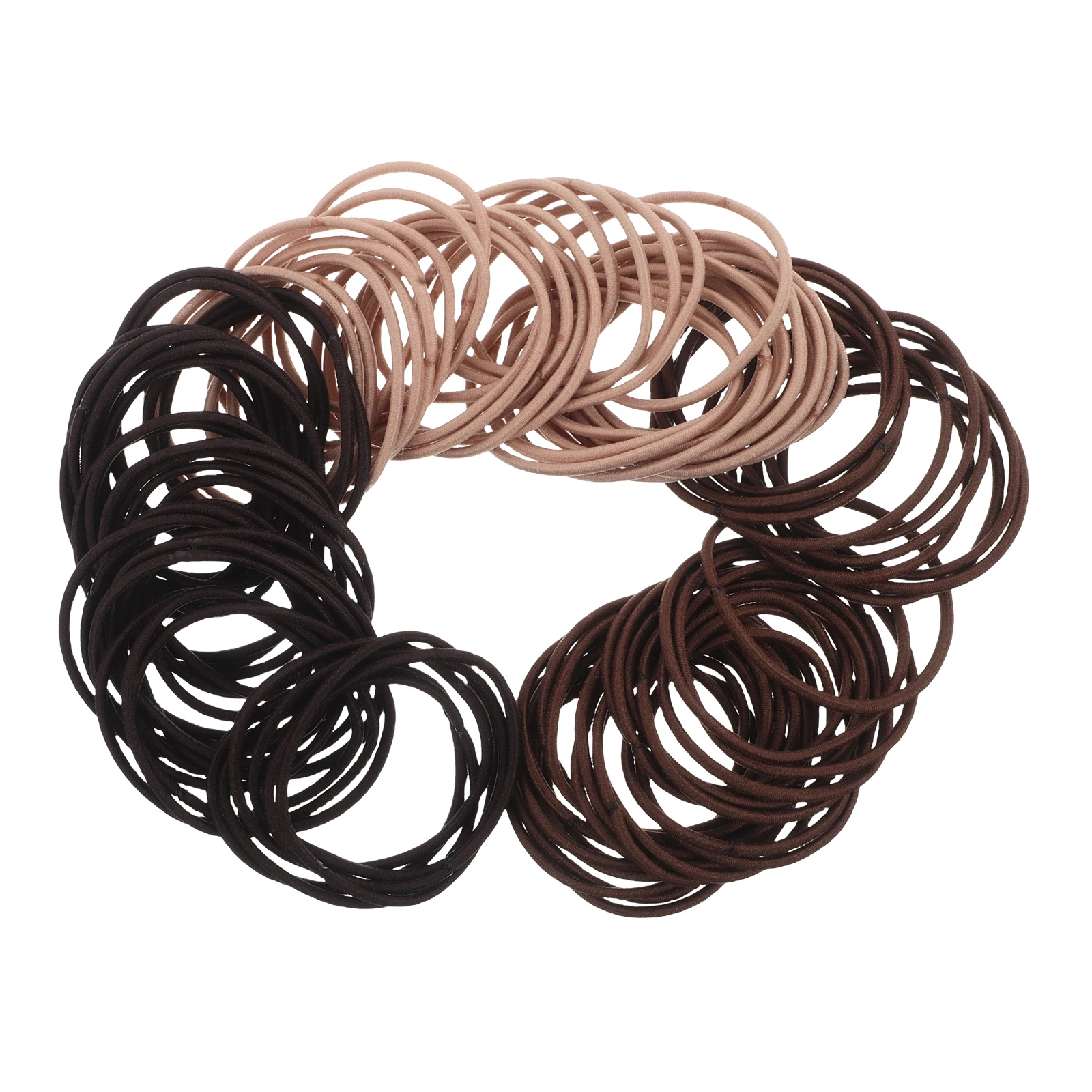 

100pcs Hair Ties Seamless Thin Comfortable Kids Girls Lightweight Portable Bulk Accessories No Damage Small Bands Daily Use Hair