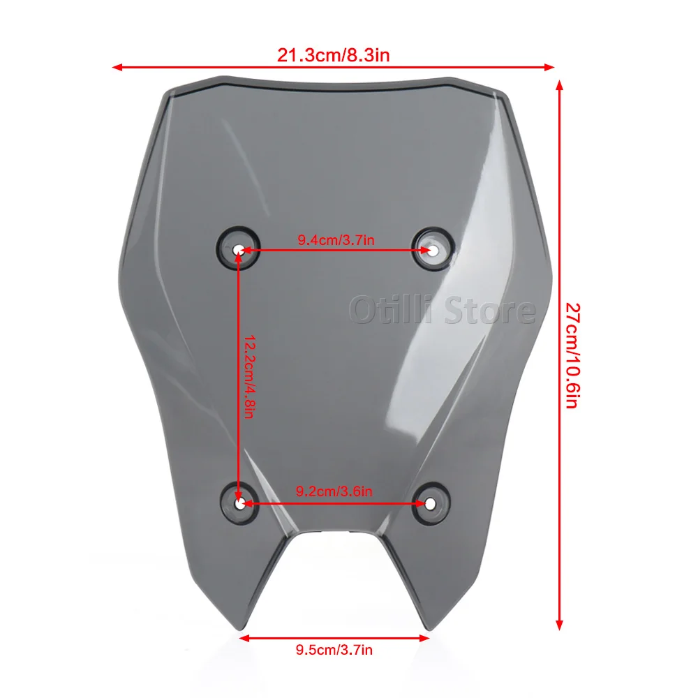 For KAWASAKI Z 900 SE Z900 2025 New Motorcycle Windshield Windscreen Wind Deflectors Black Transparent Smoky Wind Screen