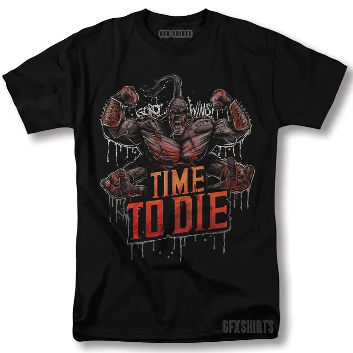 Mortal Kombat Shirt Time To Die Goro Wins Movie Classic Vntg Design T-Shirt