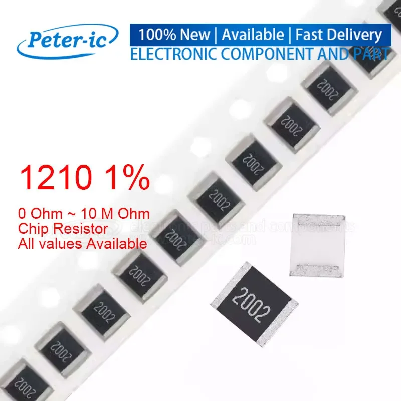 (50pcs)1210 1% SMD Resistor 0R ~ 1M Ohm 1/2W 10R 100R 0.1R 2K 100K 1R 120R 51R 2R 1K 10K 510R 0.4R 0.5R 1M 0.2R 0.01R 330R