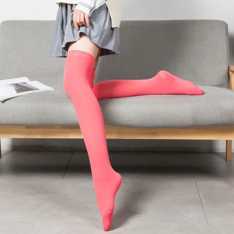 Sexy Medias Black White Striped Long Socks Women Over Knee Thigh High Over The Knee Stockings Ladies Warm Knee Socks