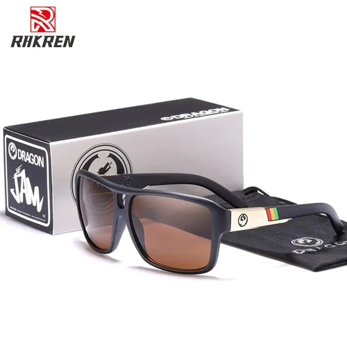 Gafas de sol de dragón para hombre, gafas de sol cuadradas de marca para conducir, accesorios para gafas deportivas de pesca UV400