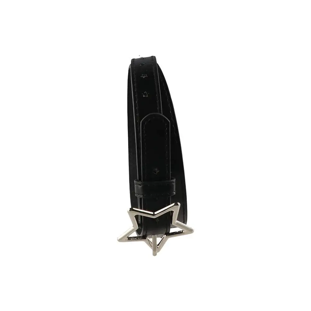 Elegant Heart Five-point Star Waistband PU Leather Metal Buckle Star Belt Thin Waistbands Women Waist Belt Dress Decoration