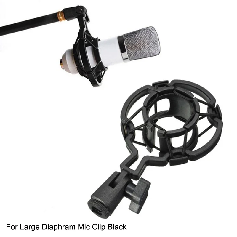 Microphone Stand Universal Professional Condenser Mic Shock Mount Holder Studio Recording Bracket For Large Diaphram Mic Clip