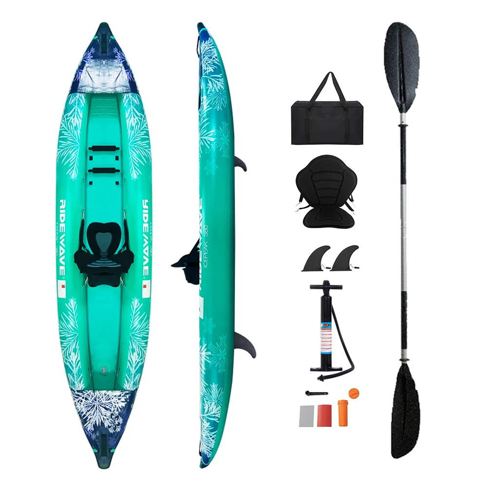 High Quality Foldable PVC with Drop Stitch Floor Wholesale Large Capacity Rowing Inflatable Boat Inflatable Kayakpromote sales