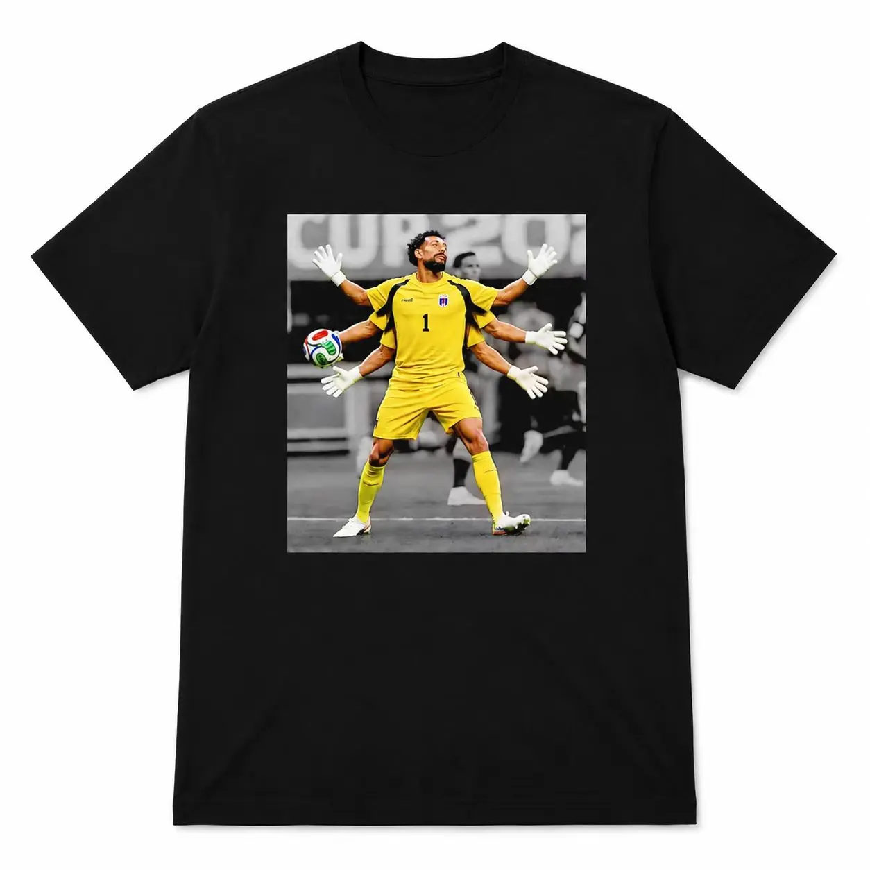Vozinha Cape Verde National Football Team Graphic Print Short Sleeve Casual T Shirt for Men Women Sports Daily Wear