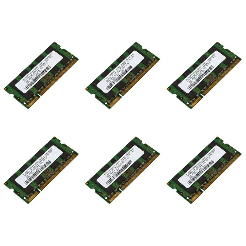 QWE-6X 2GB DDR2 RAM Memory 667Mhz PC2 5300 Laptop Ram Memoria 1.8V 200PIN SODIMM For AMD