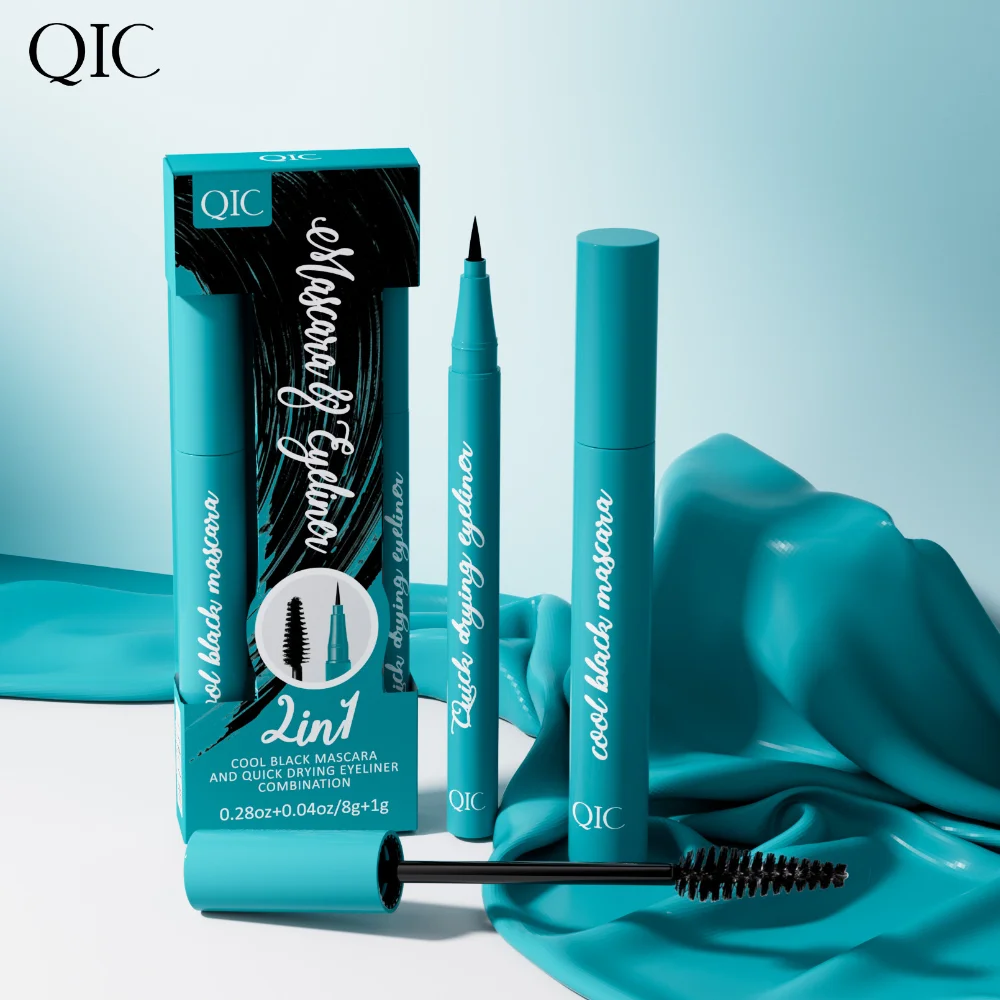 Silk Fiber Matte Mascara Makeup Ultra-Fine Brush Lengthens Eyelashes Plump Encrypted Long-lasting Curling Large Eye Makeup Tools
