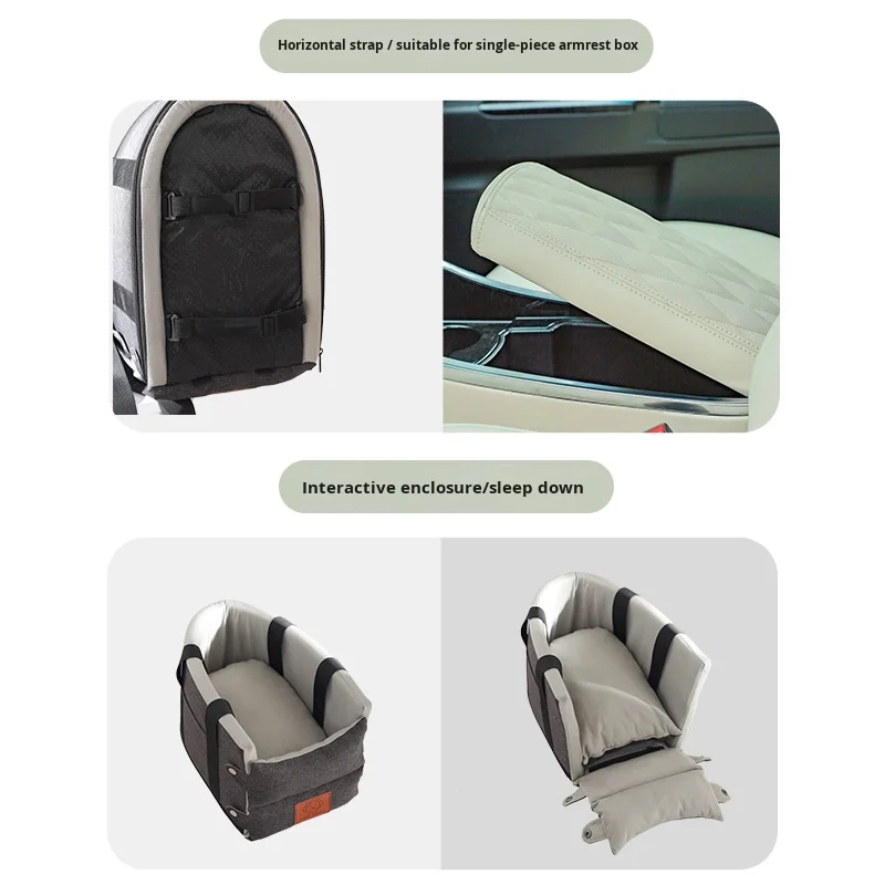 

Manufacturer Direct Supply Cat Car Safety Seat Cushion Easy Clean Detachable Portable Pet Bed Made Oxford Material Pet Supplies