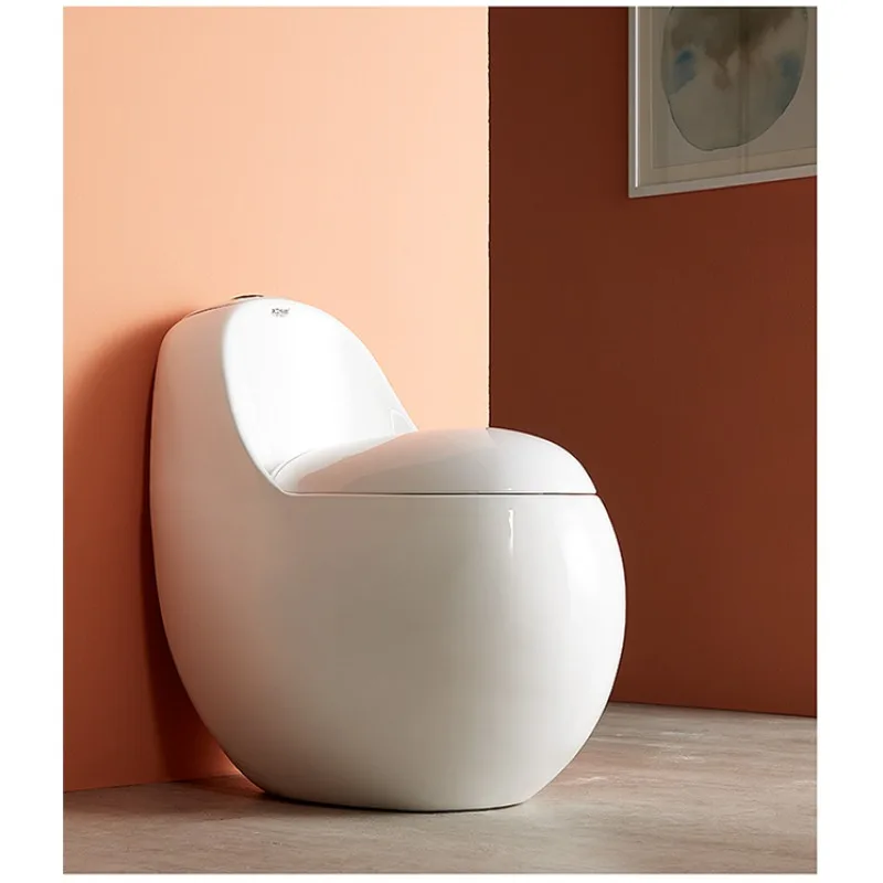 Egg toilet, creative household toilet, toilet art siphon comma toilet