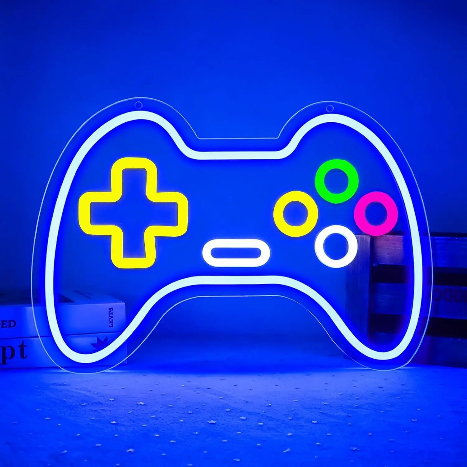 Game Controller Neon Sign Dimmable LED Light For Gamer Room Boys Bedroom Retro Arcade Wall Decoration Atmosphere Lighting Gifts