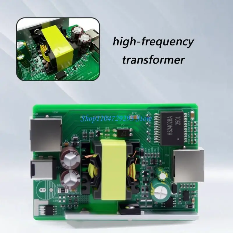 Y2GD Gigabit POE Splitter 48V to 12V 6A Voltages Converter Metal Housing Networking Adapters