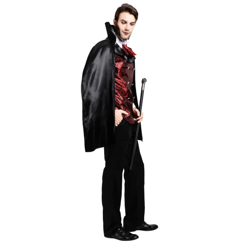 Eraspooky-Costume d'Halloween pour Adulte, Vampire Gothique Médiéval Everak, Effrayant, Dracula, Cosplay, Cape, Pourim, Carnaval, ix, Habillage