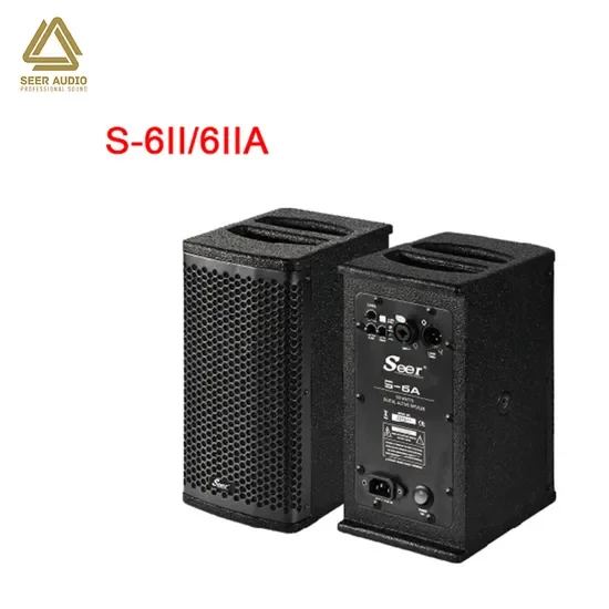 Audio S-6IIA 6-Inch Full Frequency Passive Classroom Music Speaker LCD Screen 2.0 Channel CE/RoHS Certified For Education