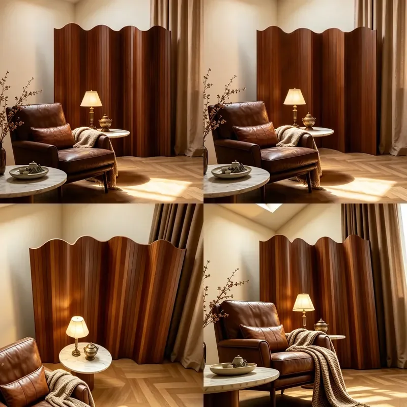 Divisória de Ambiente Retrô Dobrável, Painel Artístico de Luxo para Sala de Estar, Entrada, Hotel, Decoração de Casa, Parede de Fundo