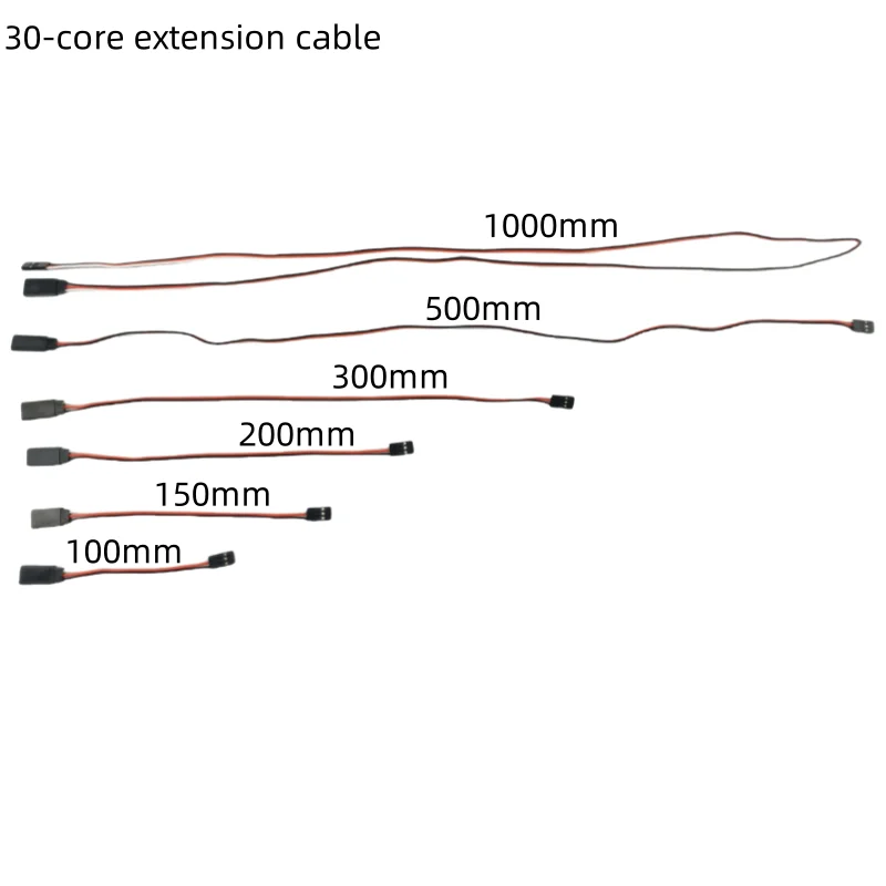 10pc 100mm 150mm 200mm 300mm 500mm 600mm 1000mm RC Servo Extension Cord Cable Wire Lead JR For Rc Helicopter Rc Drone