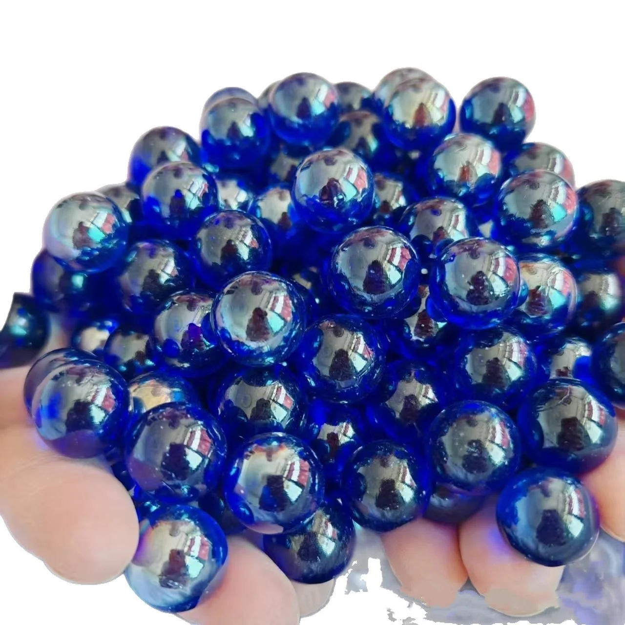 50/100PCS 14MM Solid Color Glass Marbles Home Decoration Balls For Boys Casual Stress Relief Parent-Child Interactive Toy
