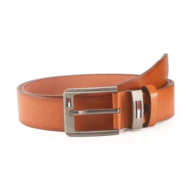 

New Fashion Men's Belt Artificial Belt Young Style Needle Buckle Belt Luxury Designer Black Brown Chain Men's Belt