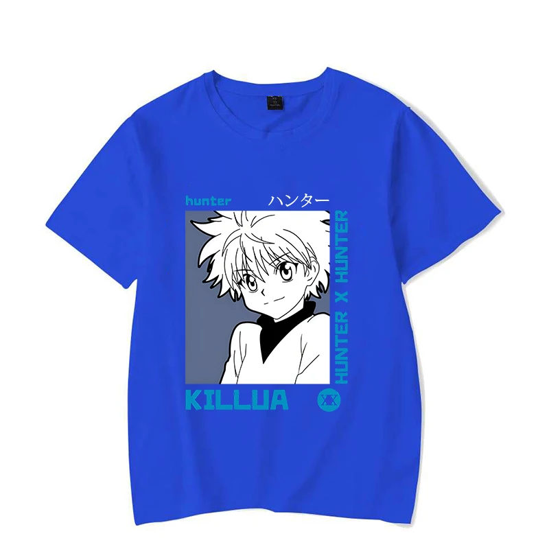 Hot Anime Graphic T Shirt Women\'s Men\'s Fashion T-shirts Short Sleeve Shirts Killua Zoldyck Printing Summer T-shirts Tops