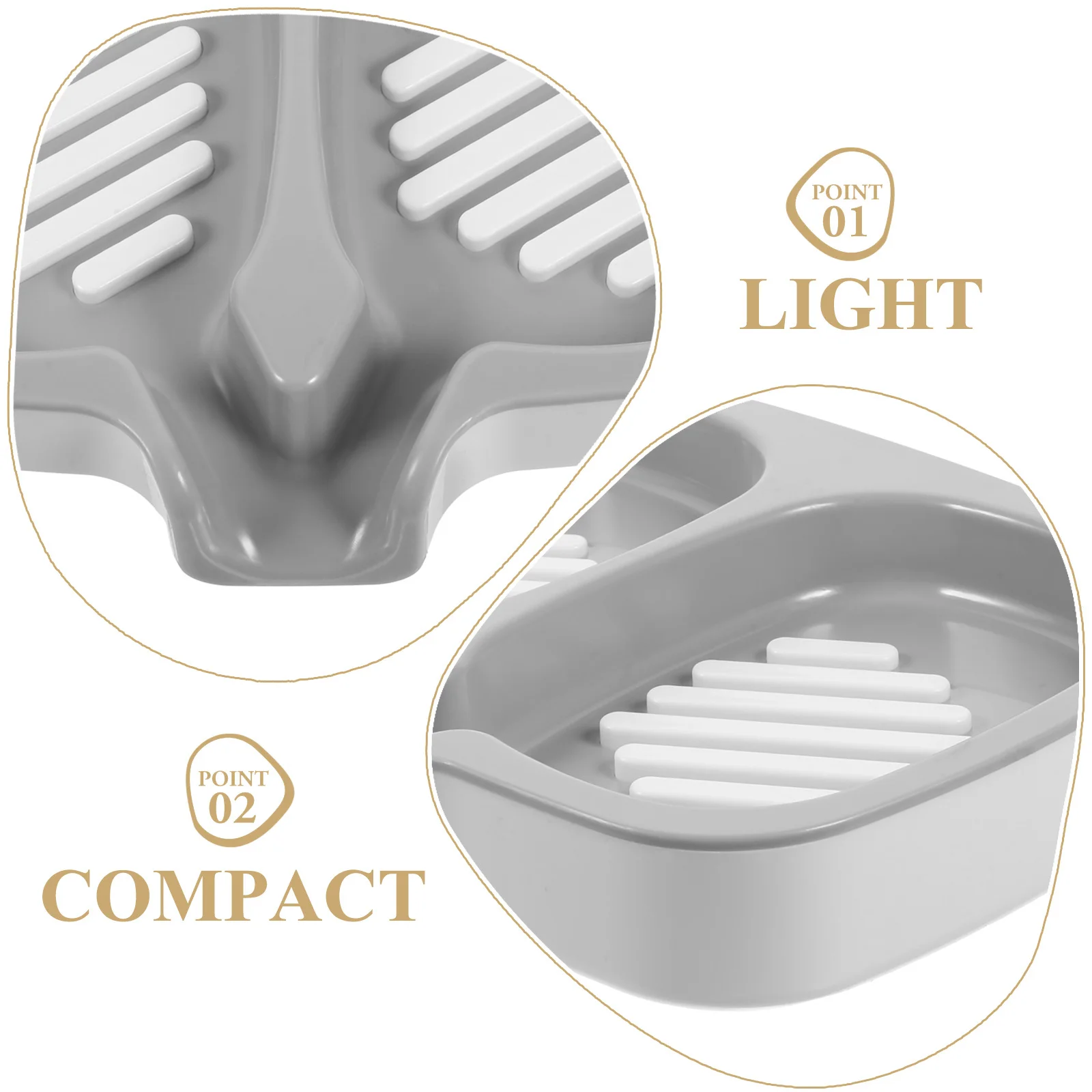 

Bathroom Plastic Soap Dish for Bar Soap Tray Holder Decorative Storage Box Simple Portable Soap Container Case