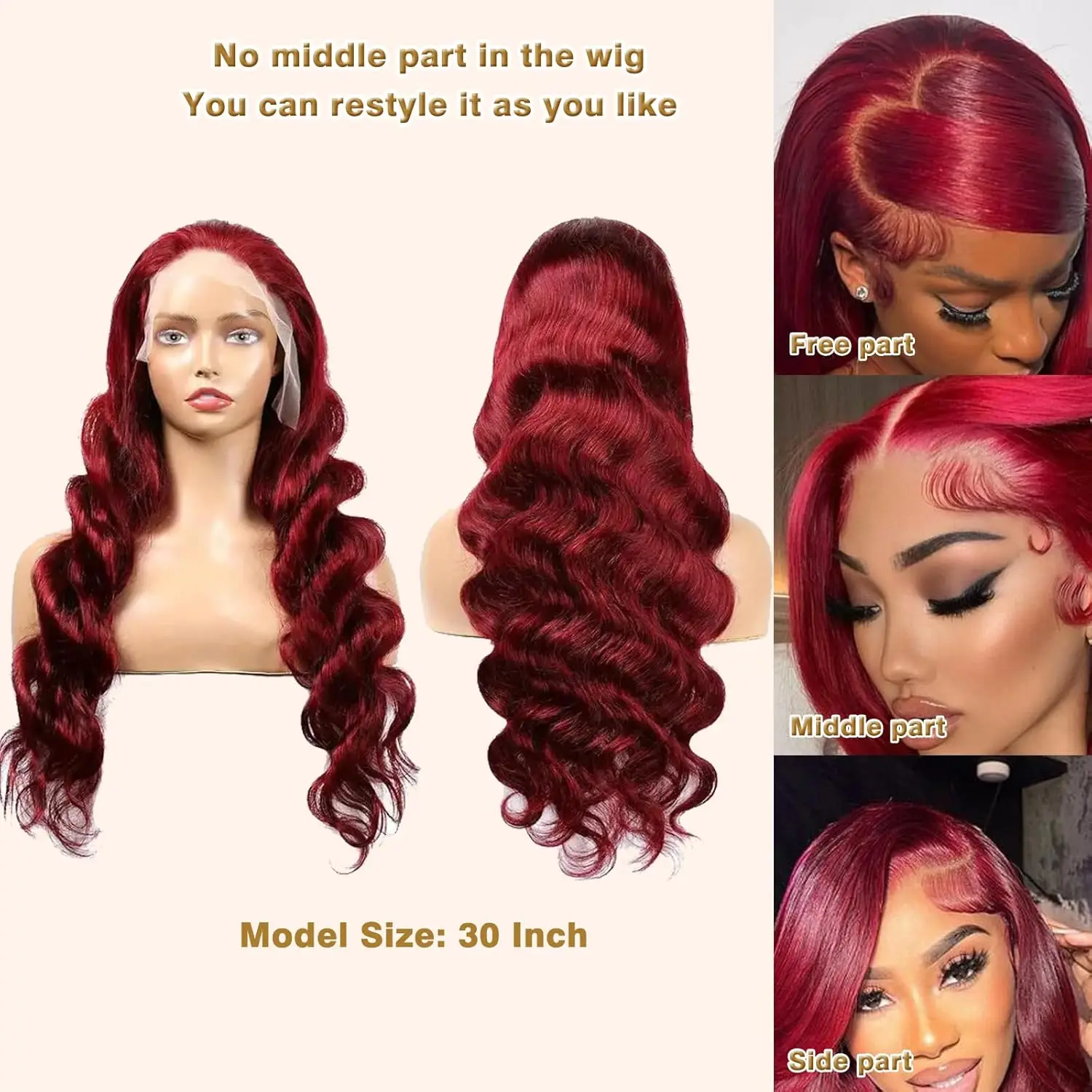 99J Bordeaux Kant Voor Menselijk Haar Pruik Body Wave Rood Gekleurde Pruiken Braziliaanse 13x4 Kant Frontale Pruiken Uitverkoop Opruiming Voor Vrouwen