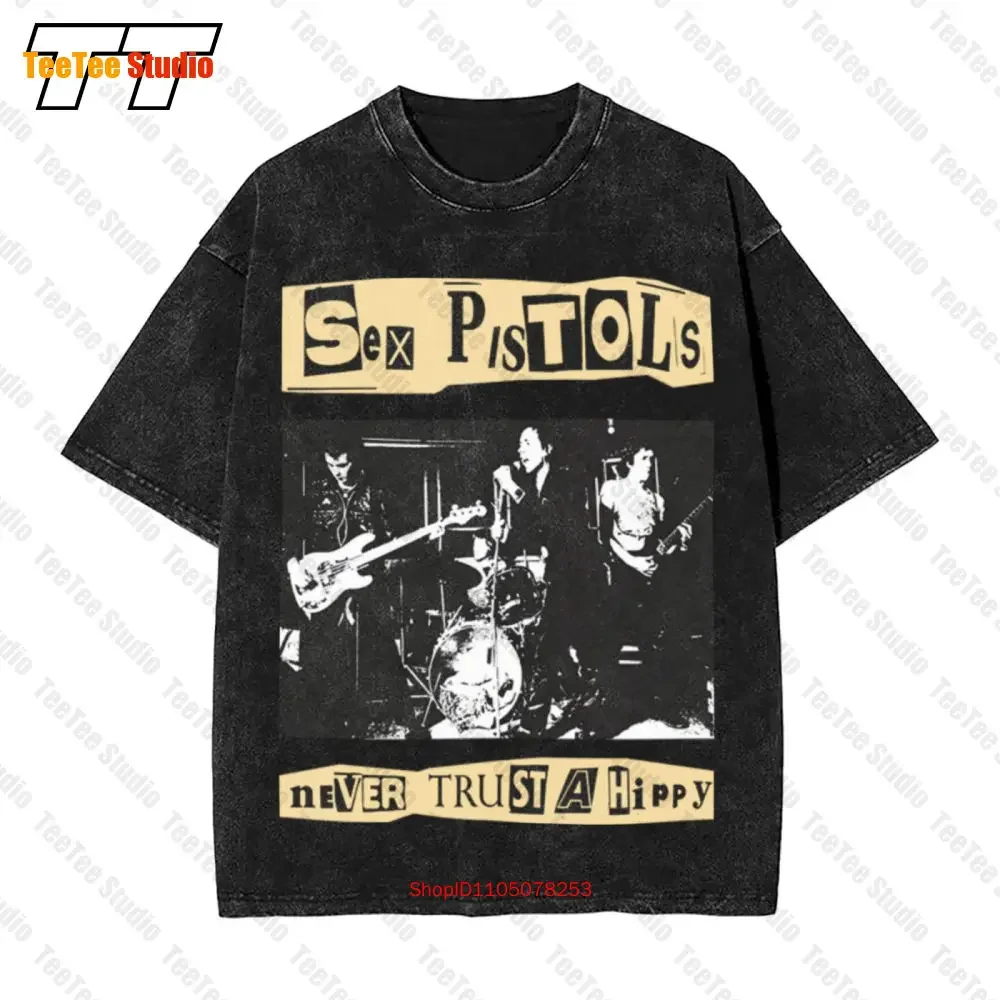 Sex Pistols Uk Punk Rock Band Sid Vicious Vintage Oversized T-Shirt 0YC8