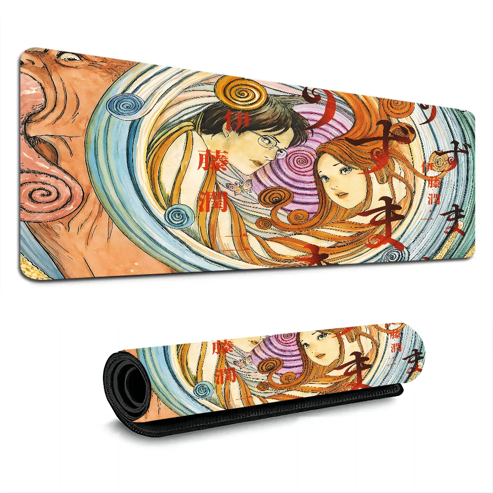 Junji Ito Tomie kakakami Anime Mousepad Boy, alfombrilla de goma Natural para juegos, tamaño de escritorio para Gaming World of tanks CS GO Ze