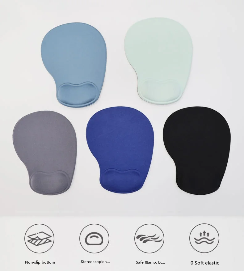 Selbstreinigendes Leder-Mauspad mit Handgelenkauflage, 5 Farben, quadratische und runde Optionen, Büro- und Gaming-Schreibtischunterlage – Detail 3
