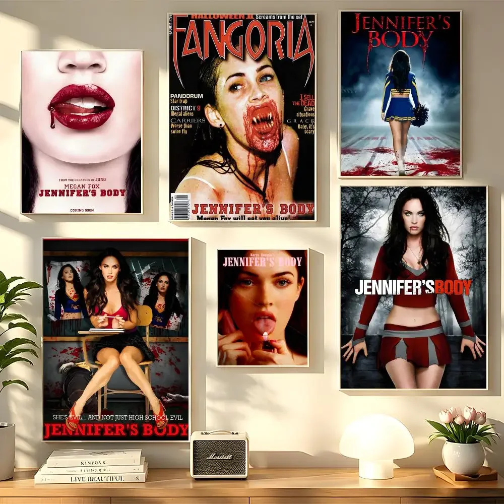Classic Films J-Jennifer Body Poster Decorative Wall Sticker Mural Print Artwork for Living Room Bedroom Hallway Home Decor Gift