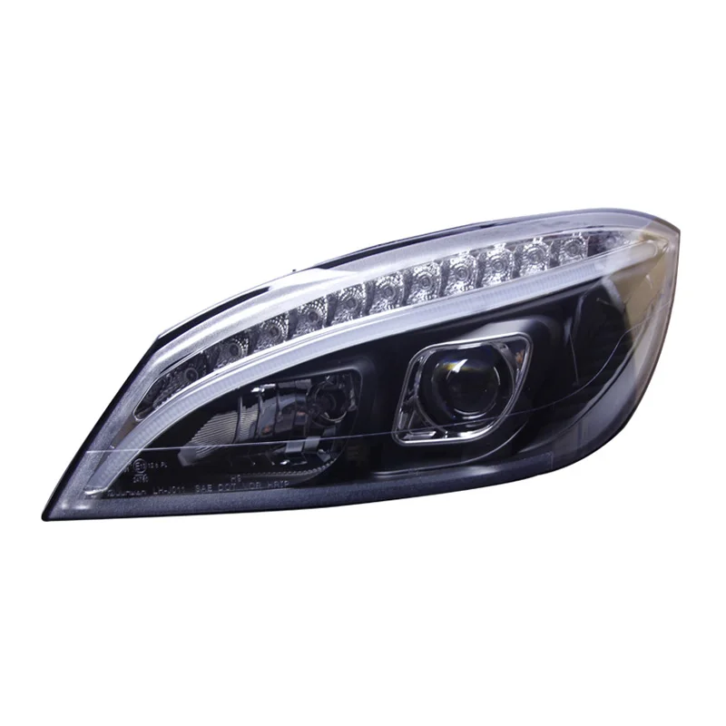 Adatto 07-11 per Mercedes-Benz Classe C W204 gruppo faro modifica di viaggio LED luce di marcia diurna lente lampada allo xeno